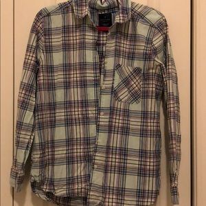 Teal and purple button down AE!!